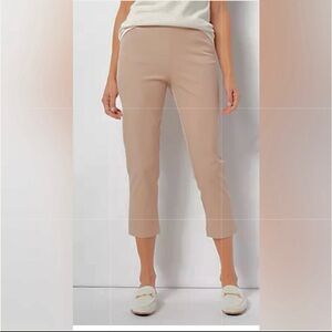 NWT Isaac Mizrahi Beige Crop Pants with Pockets / Size 10